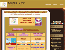 Tablet Screenshot of bouger-la-vie.com